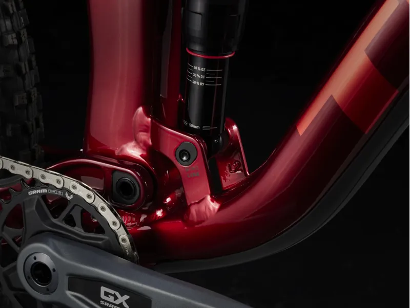 Trek Top Fuel 8 GX AXS Full Suspension Mountain Bike 2025 in Crimson-2